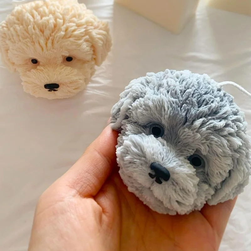 Soap Making Book For Beginners - 3D Teddy Dog Testa Candela Stampo