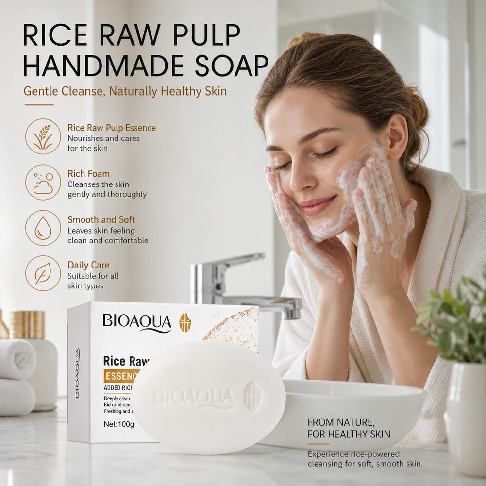 BIOAQUA Sapone Viso al Riso Bi - Castor Oil Soap recensione e prezzo
